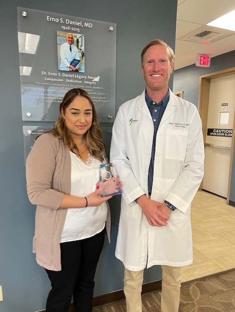 Bianca Perez and Dr. Holderness